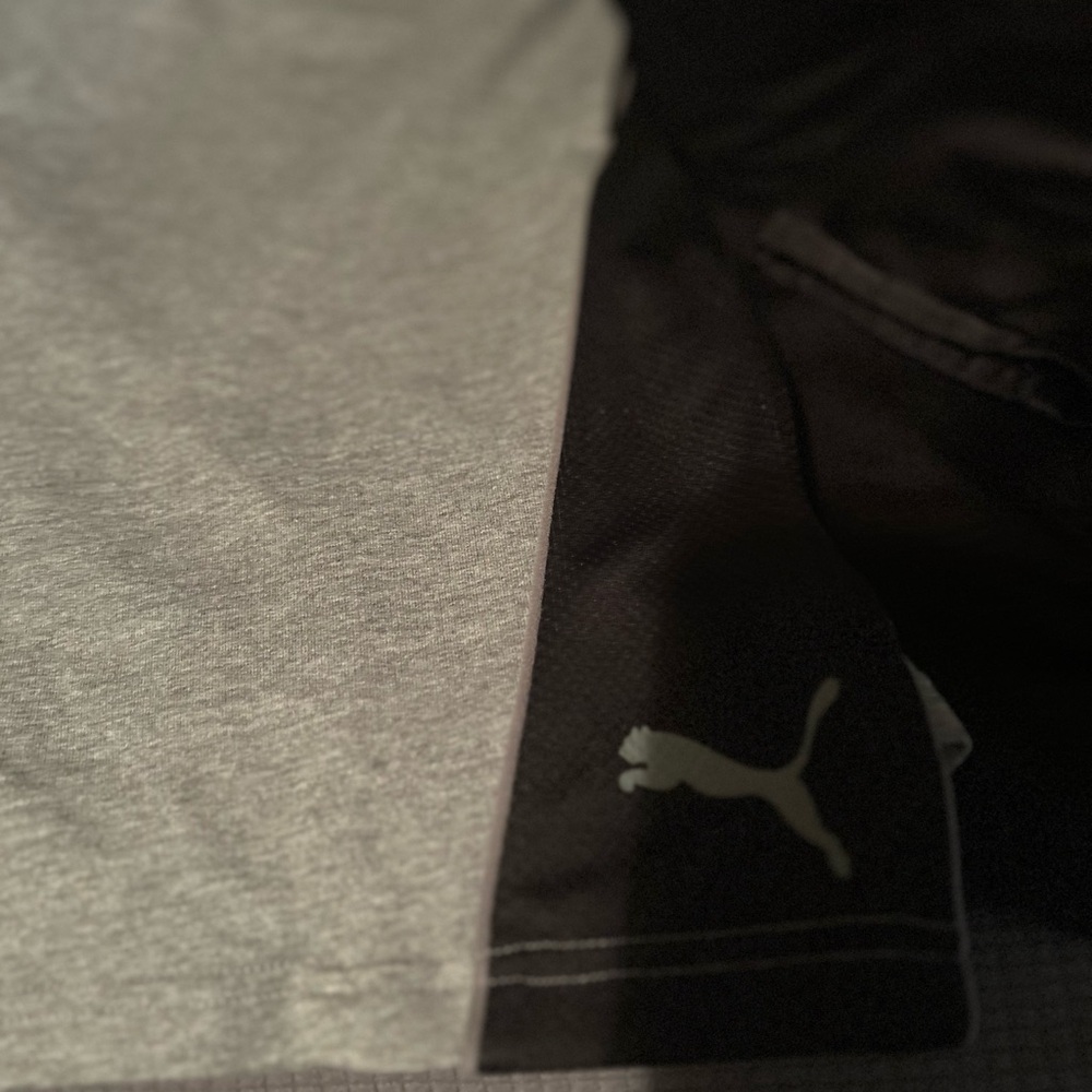 Puma Gray and Black T-Shirt